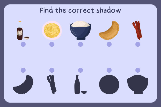 搭配儿童教育游戏与食品-大豆图片下载