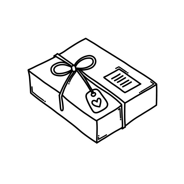 礼物涂鸦图标素描手绘图片下载