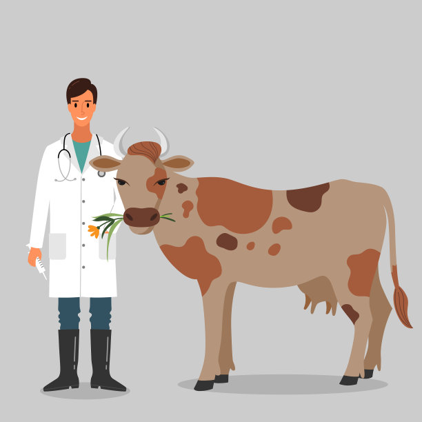 牛兽医字符图片下载