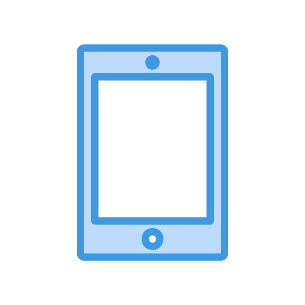 平板电脑图标在蓝色风格关于多媒体图片下载