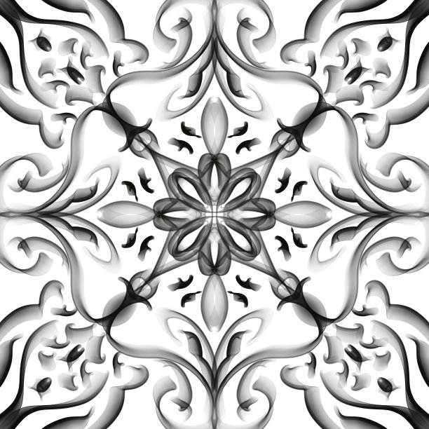 无缝装饰抽象花卉图案图片下载