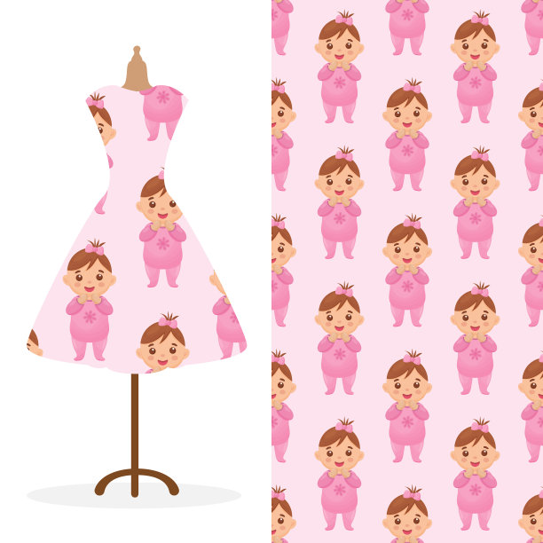 女人的长连衣裙用鲜艳的手绘来装饰图片下载