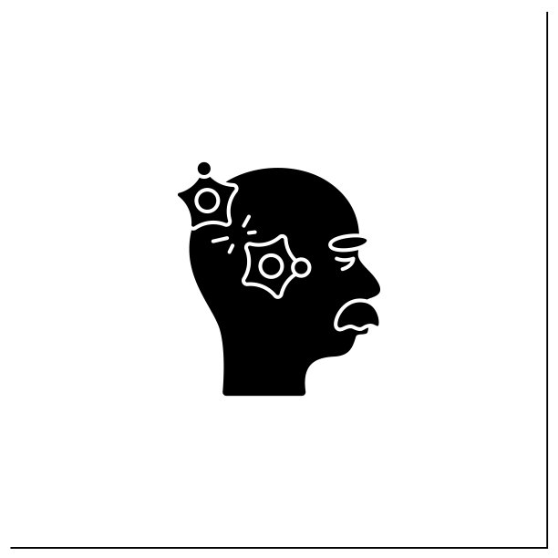 阿尔茨海默病字形图标图片下载