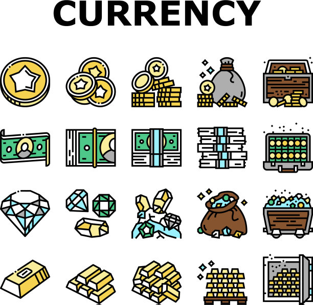 货币电子游戏收集图标设置图片下载