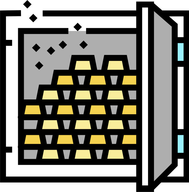 黄金在安全的赢家在视频游戏颜色图标图片下载