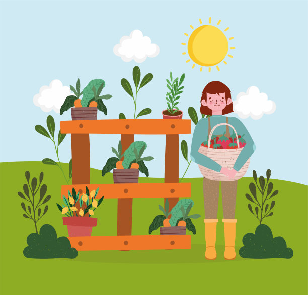 男孩拿着有机西红柿图片下载