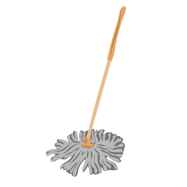 地板拖把。用于清洁和洗涤的家用物品图片下载