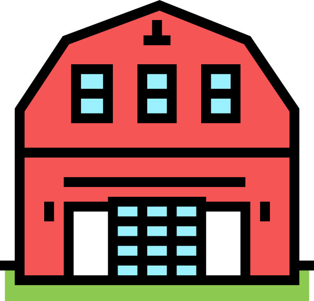 Barndominium房子颜色图标图片下载