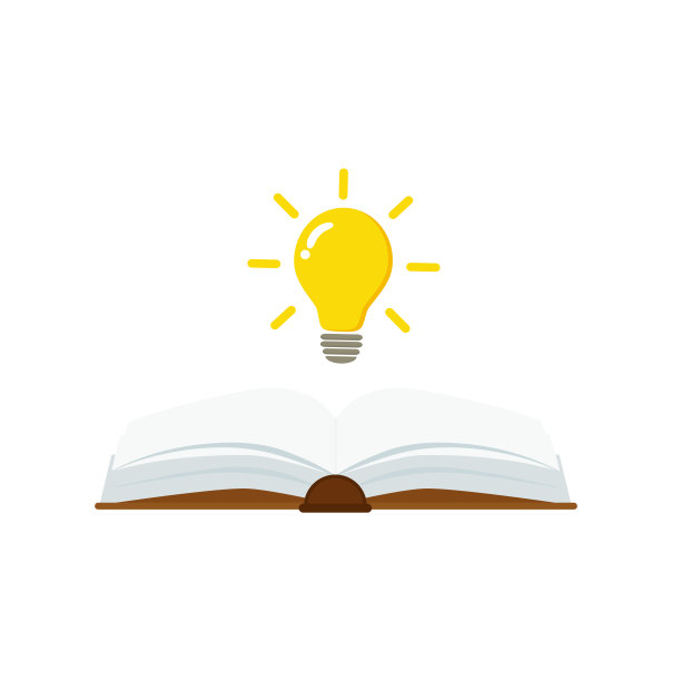 打开书与灯泡的概念，可以使用，登陆页，模板，ui，移动应用程序，海报，横幅，传单。矢量插图。图片下载