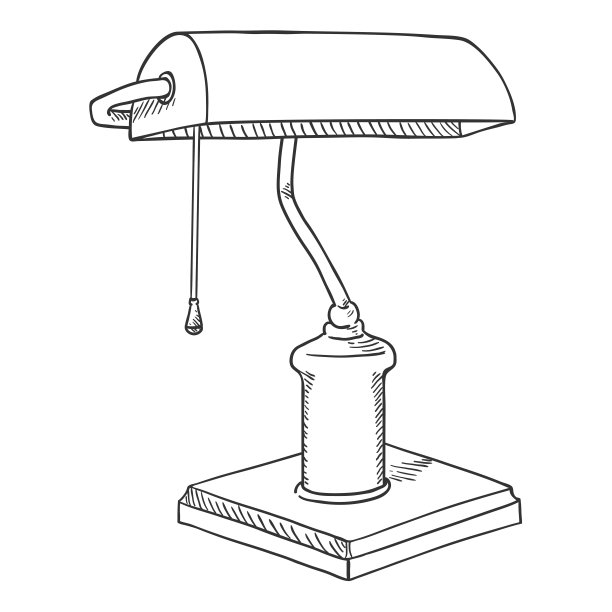 矢量草图库灯插图图片下载