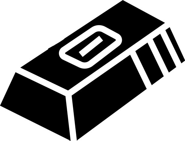 金元宝赌博电子游戏字形图标图片下载