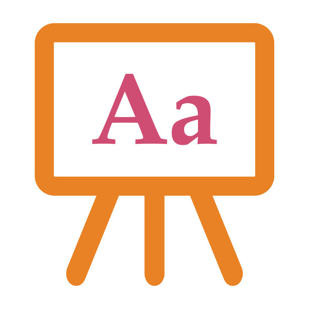 字母，黑板，教育，学习图标图片下载