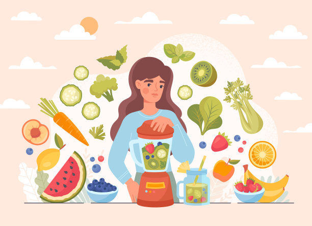 绿色冰沙，健康减肥鸡尾酒图片下载