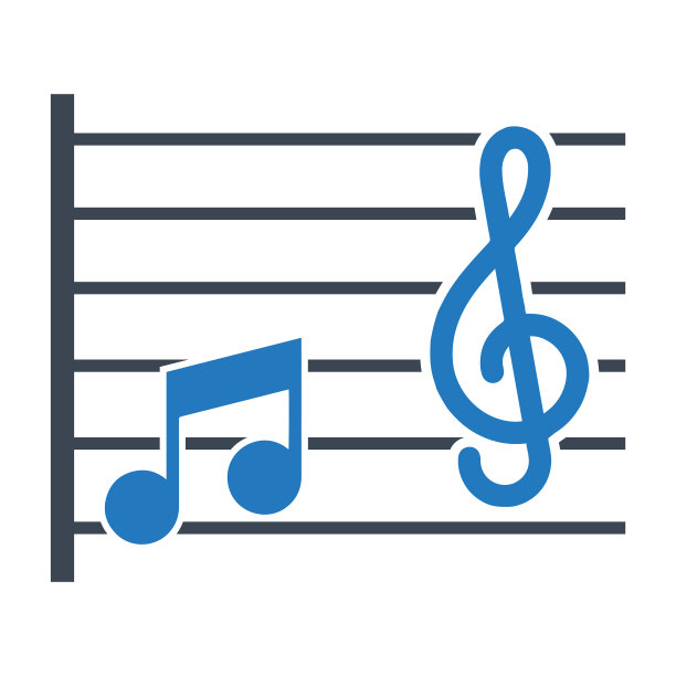音频，乐谱，乐谱图标图片下载