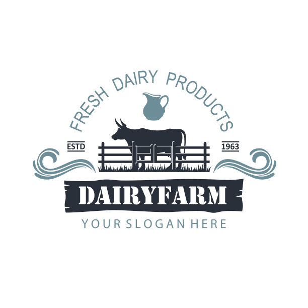 奶牛场的标签图片下载