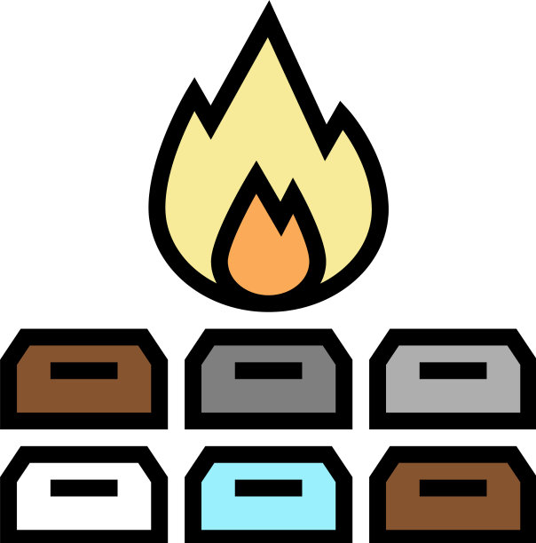 集体宠物葬礼颜色图标图片下载