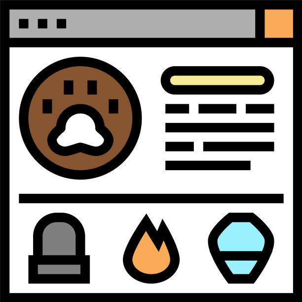 服务宠物葬礼颜色图标图片下载