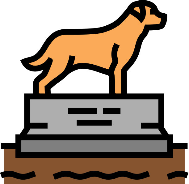 死狗底座颜色图标图片下载