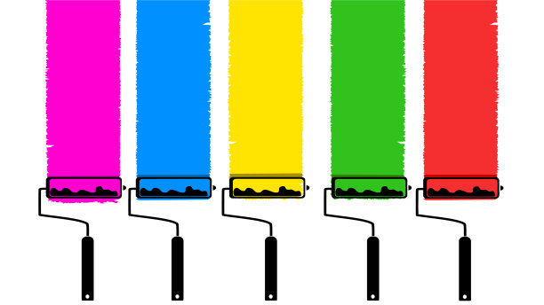 设置彩色刷辊图片下载