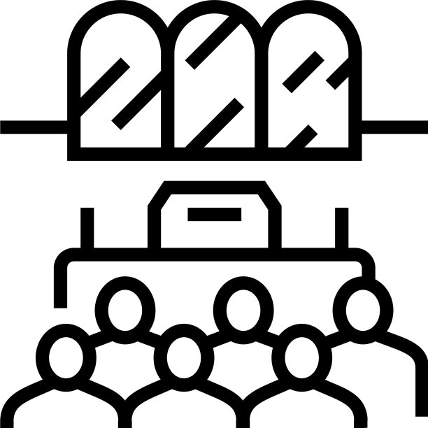 告别室线图标图片下载