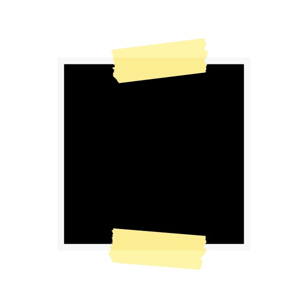 相框。照片。空白即时照片卡。模板图设计。相框模型。图片下载