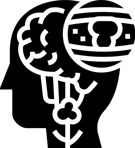 血管充血健康问题的字形图标图片下载