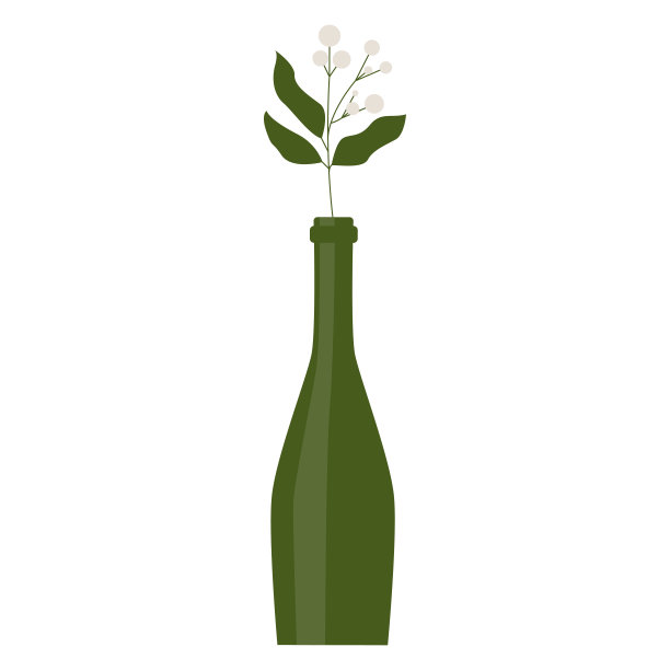 瓶底极简平面图案为背景设计图片下载