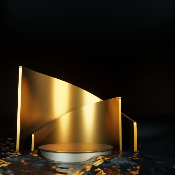 产品舞台平台最小的背景显示背景概念3D插图图片下载