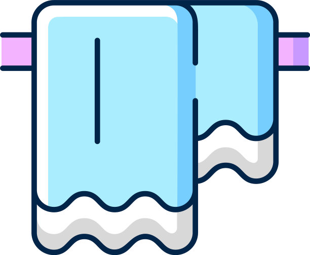 挂毛巾RGB颜色图标图片下载