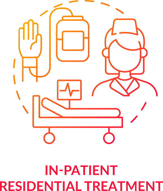 在病人住院治疗概念图标图片下载