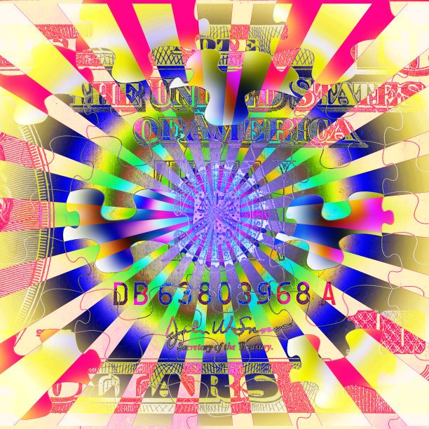 美元的抽象艺术图片下载