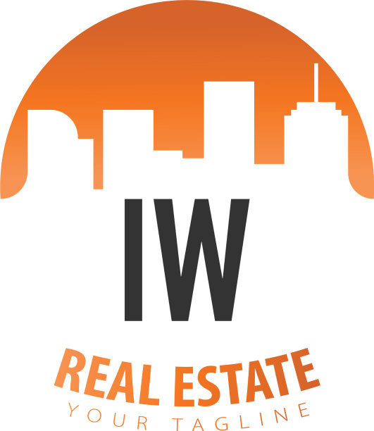 首字母iw房地产创意标志图片下载