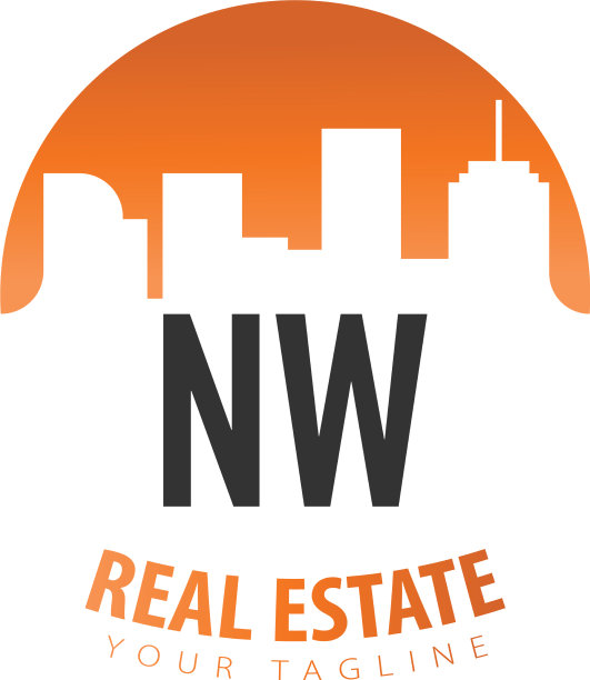 首字母nw房地产创意标志图片下载