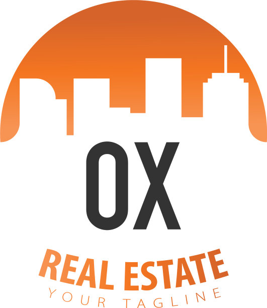 首字母ox地产创意logo图片下载