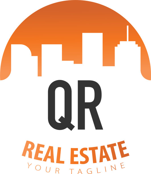 首字母qr房地产创意标志图片下载