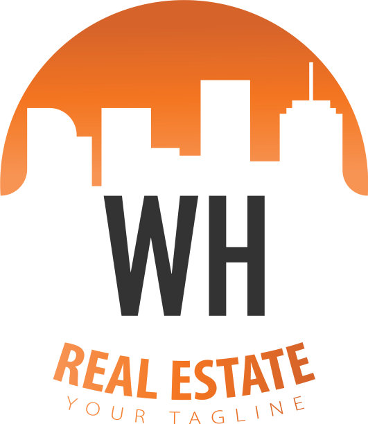 房地产创意标志的首字母图片下载