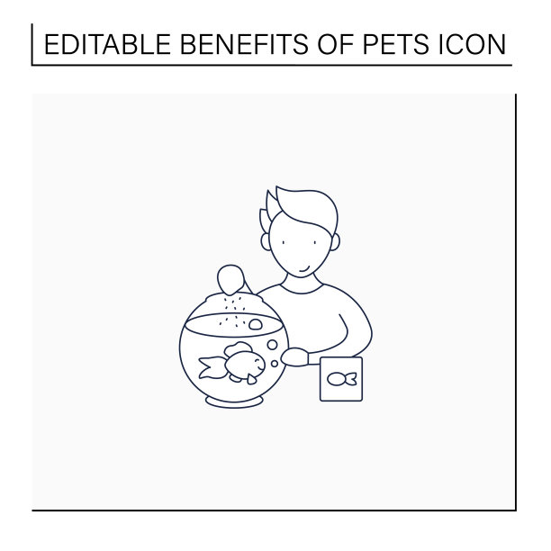 宠物福利线图标图片下载