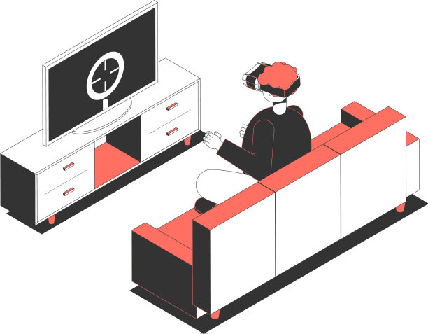 等距虚拟现实眼镜图片下载