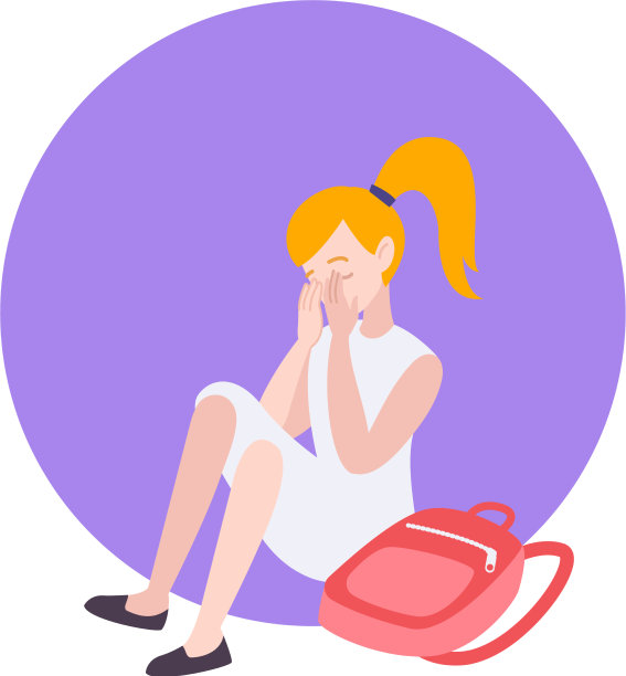 哭泣的女孩图标图片下载