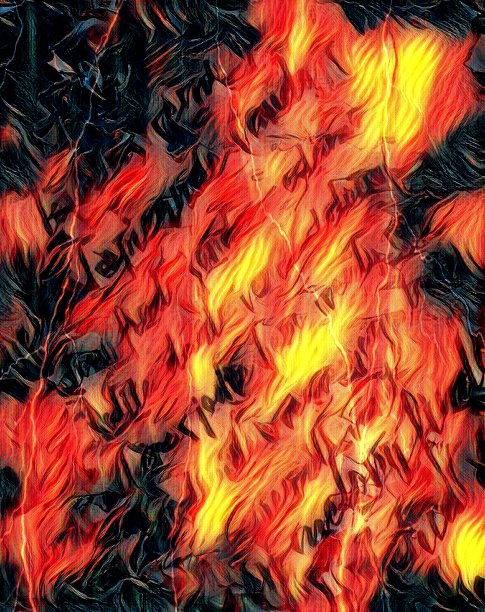 旧的燃烧纸信手稿纹理与不可读的文字。火图片下载