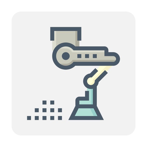 清洁机器人和家居矢量图标设计。48x48像素完美和可编辑的笔触。图片下载