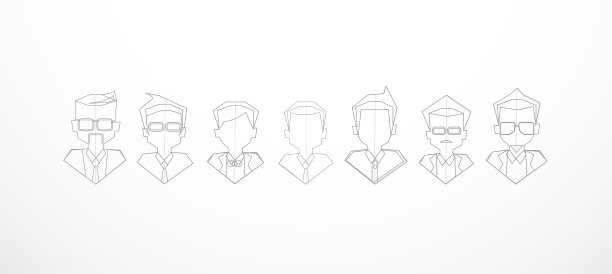 插画商业设计绘画艺术构思和概念思考创意。为了成功，计划，思考，搜索，分析，沟通，未来的想法，创新的技术现代。图片下载