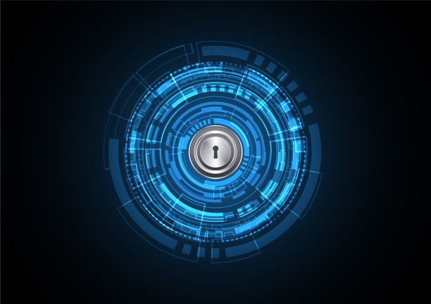 技术抽象未来锁锁眼圈图片下载