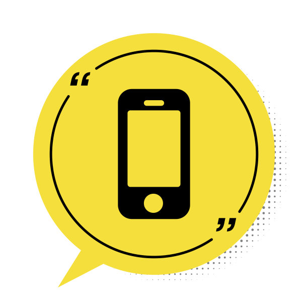 黑色智能手机手机图标隔离上图片下载