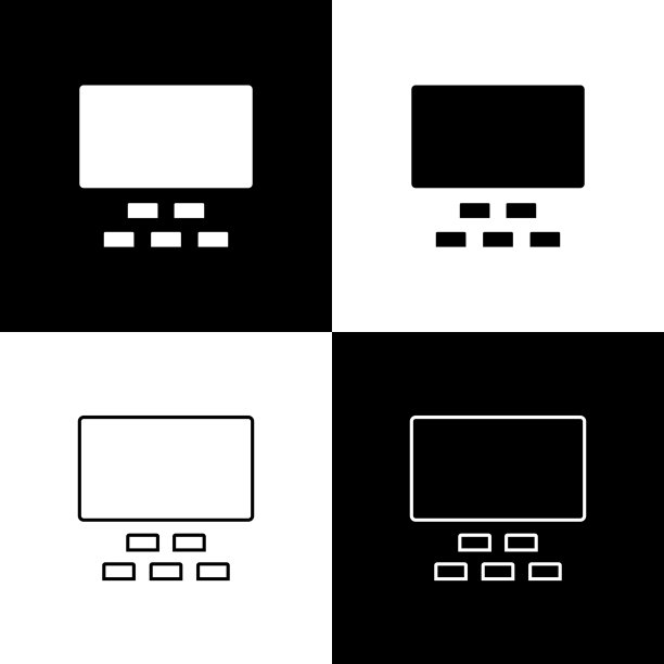 设置影院礼堂与屏幕和座位图标图片下载