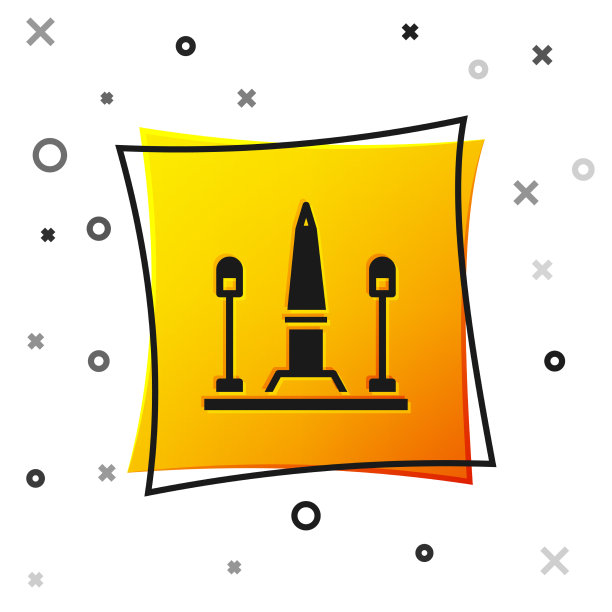 黑色的协和广场是法国巴黎的标志图片下载