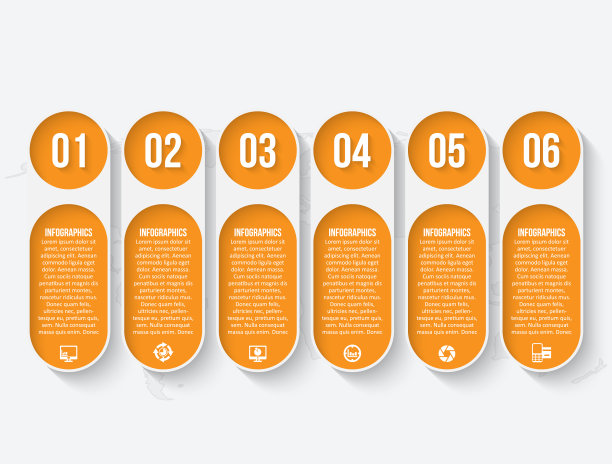 三维纸张信息图。业务模板。矢量插图图片下载