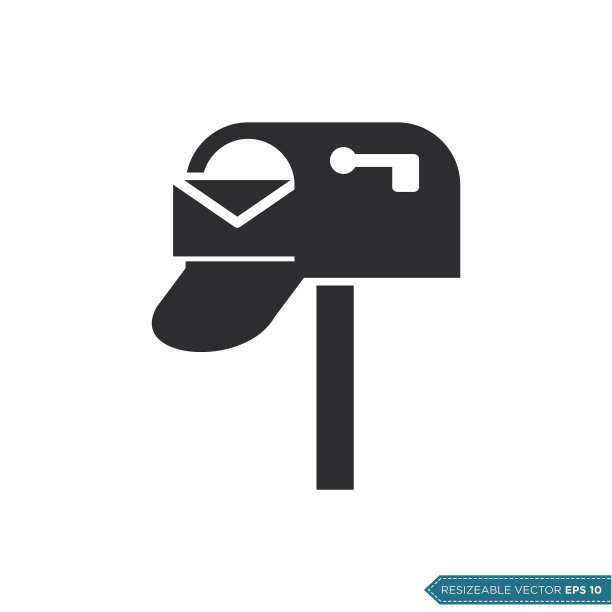 邮箱，邮箱图标矢量模板插图设计图片下载