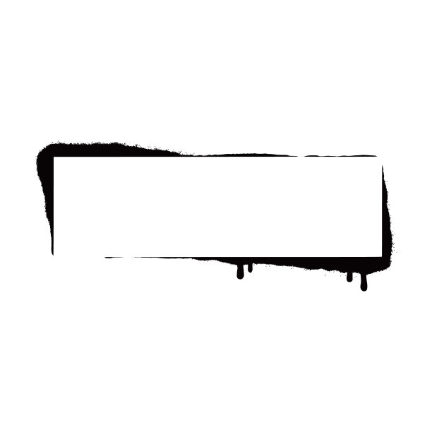 模板喷绘效果画框。图片下载