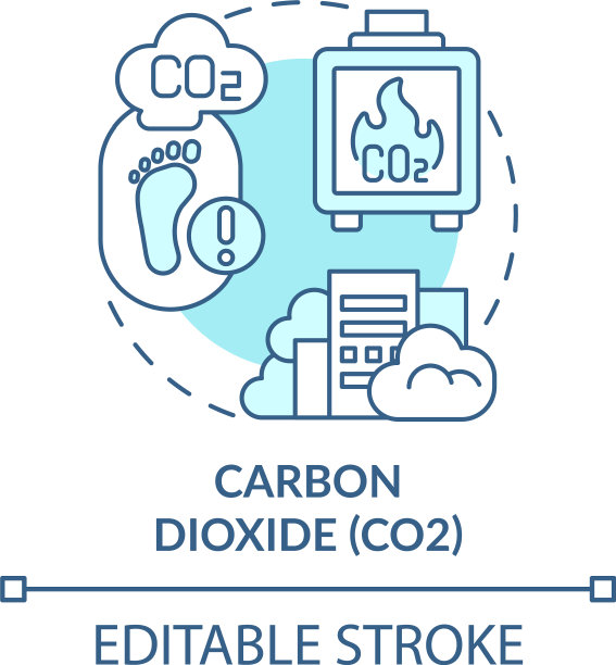 二氧化碳概念图标图片下载
